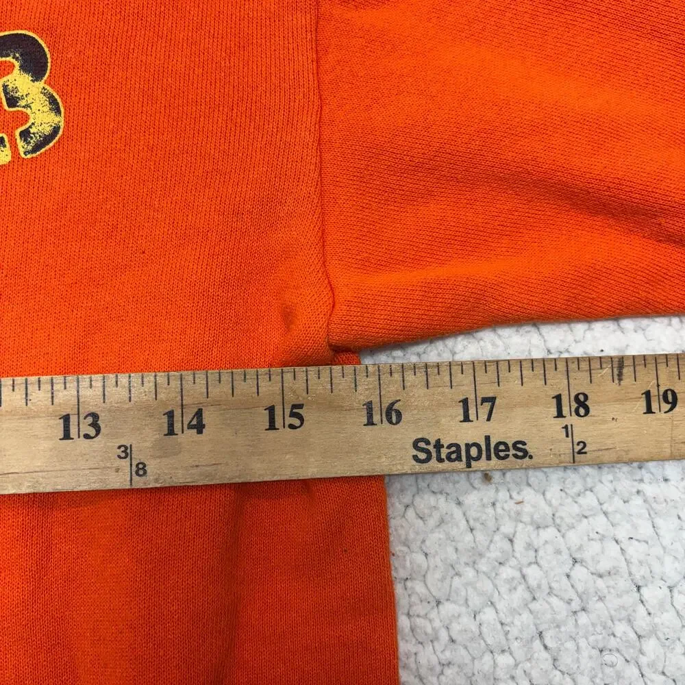 Vintage Tiger Cub Scouts Sweatshirt Youth Medium Orange Uniform Scouting USA